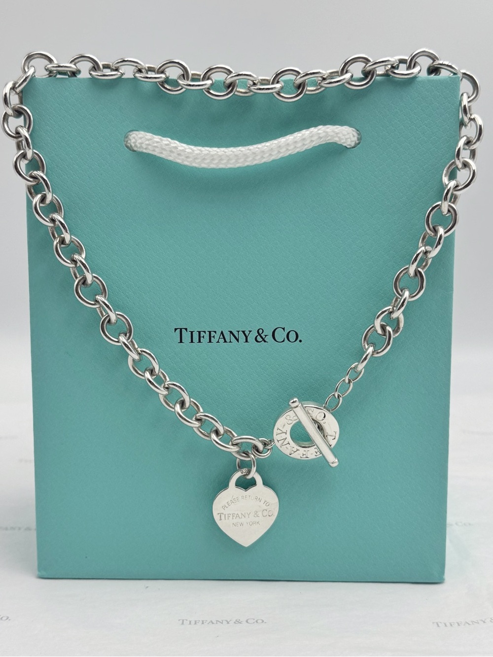 Tiffany & Co. Return to Tiffany Heart Tag
Toggle Necklace Sterling Silver Gift